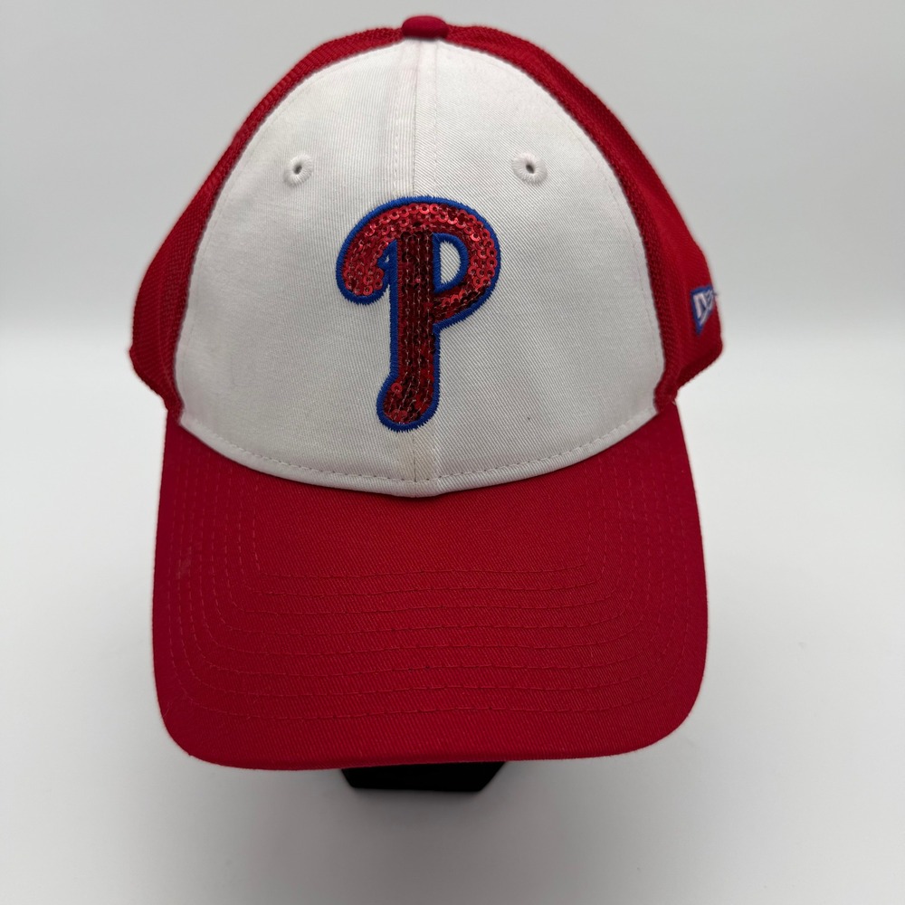 Philadelphia Phillies New Era Women's Red White Trucker Cap "Philly Family" MLB